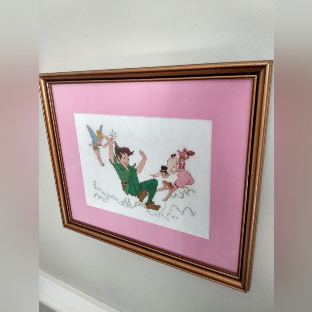 Disney Vintage Cross Stitch Peter Pan, Tinkerbell, Wendy, John, Michael